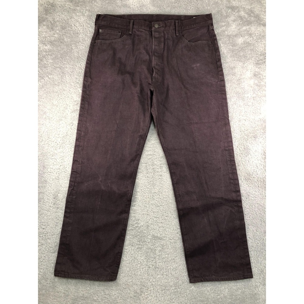 Levi's 501 Jeans Mens 42x31 (Tag 42x32) Red Shrink to Fit White Oak Cone Denim